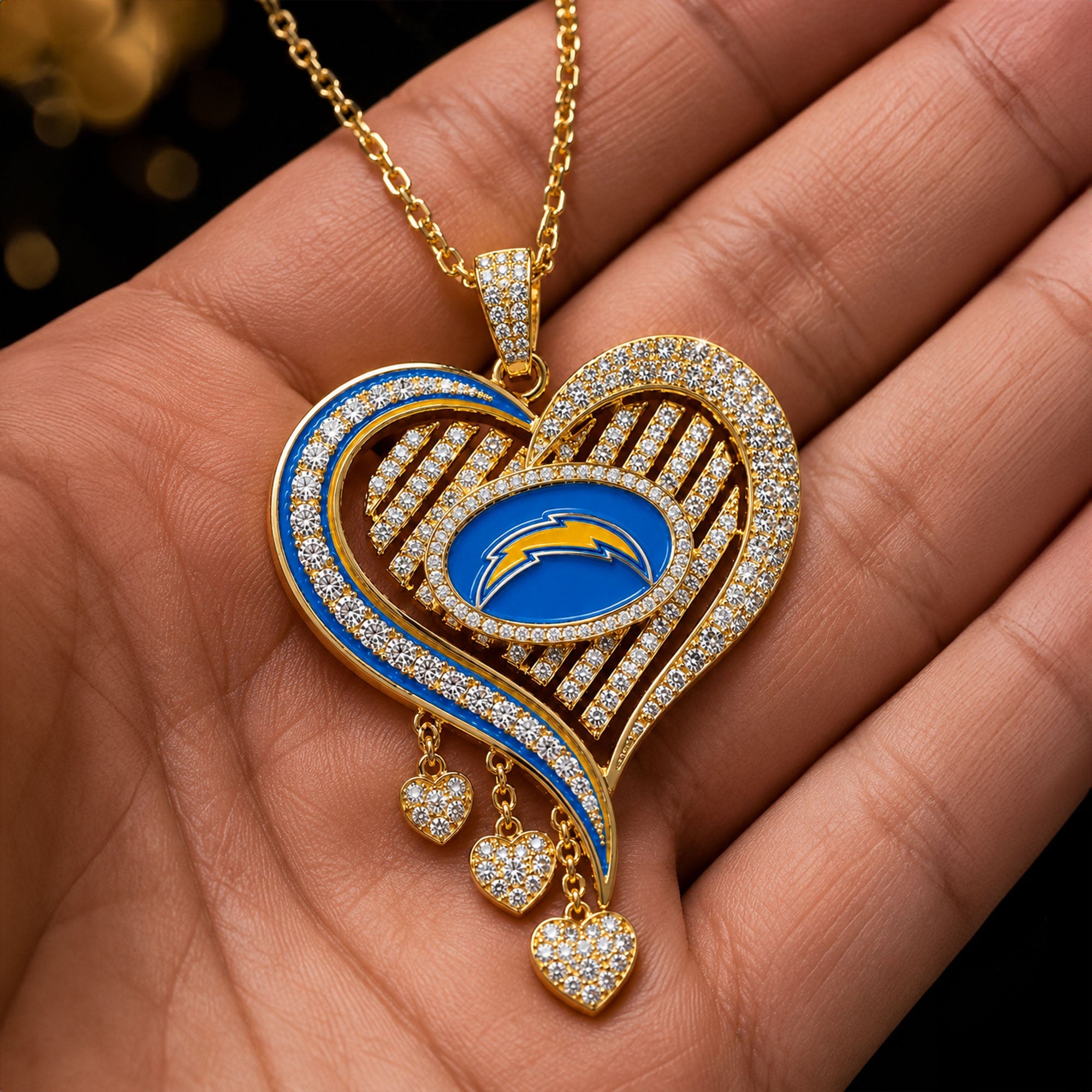 LAC Solid Gold Chain with Diamond Pendant TMH