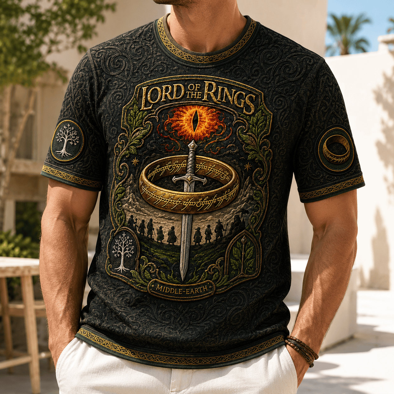 PREMIUM LOTR 3D EMBOSS SHIRT HQH