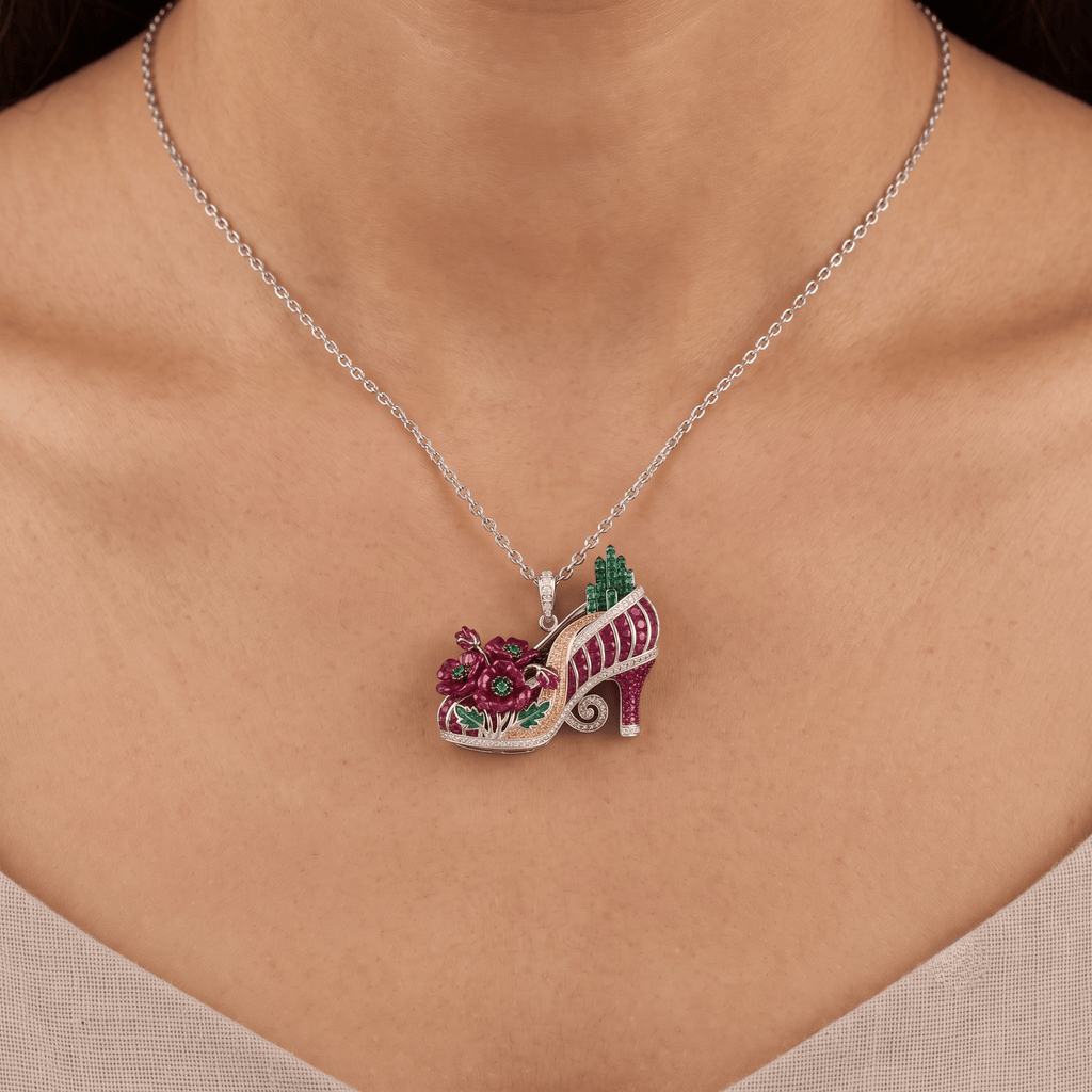 TWOZ Solid Gold Chain with Diamond Pendant HTTT
