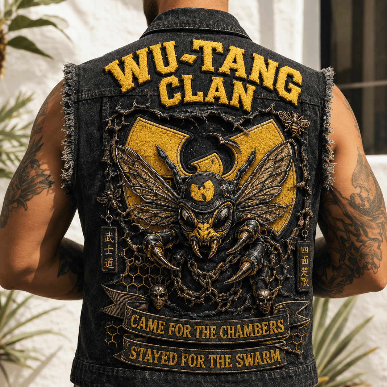 WTC PREMIUM DENIM VEST LNTH