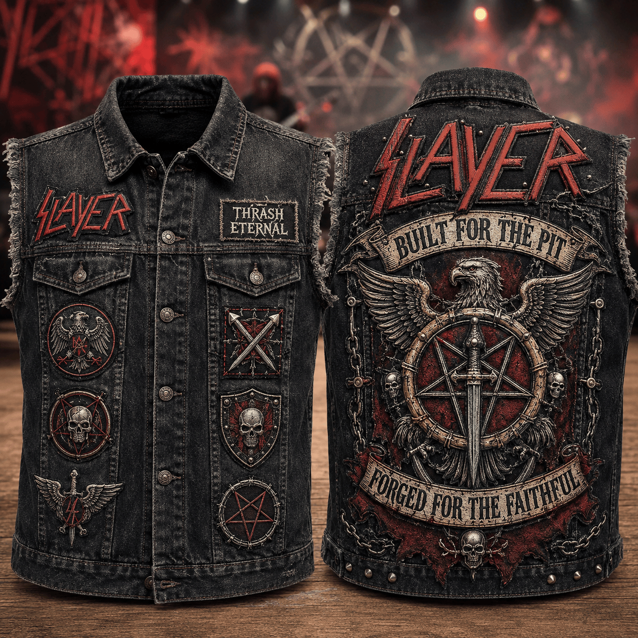 SLER PREMIUM DENIM VEST LNTH