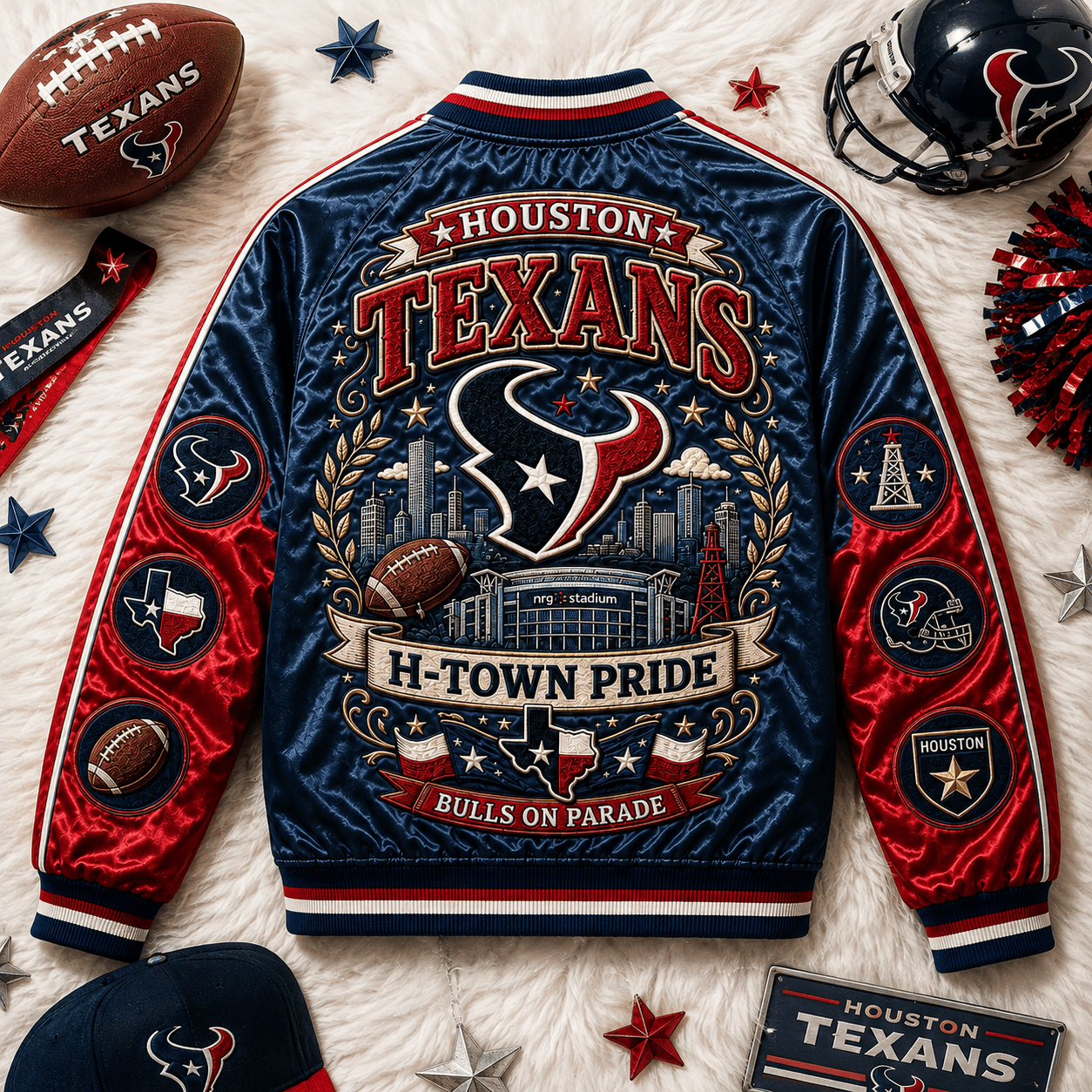 PREMIUM HTX SATIN BASEBALL JACKET NTNA