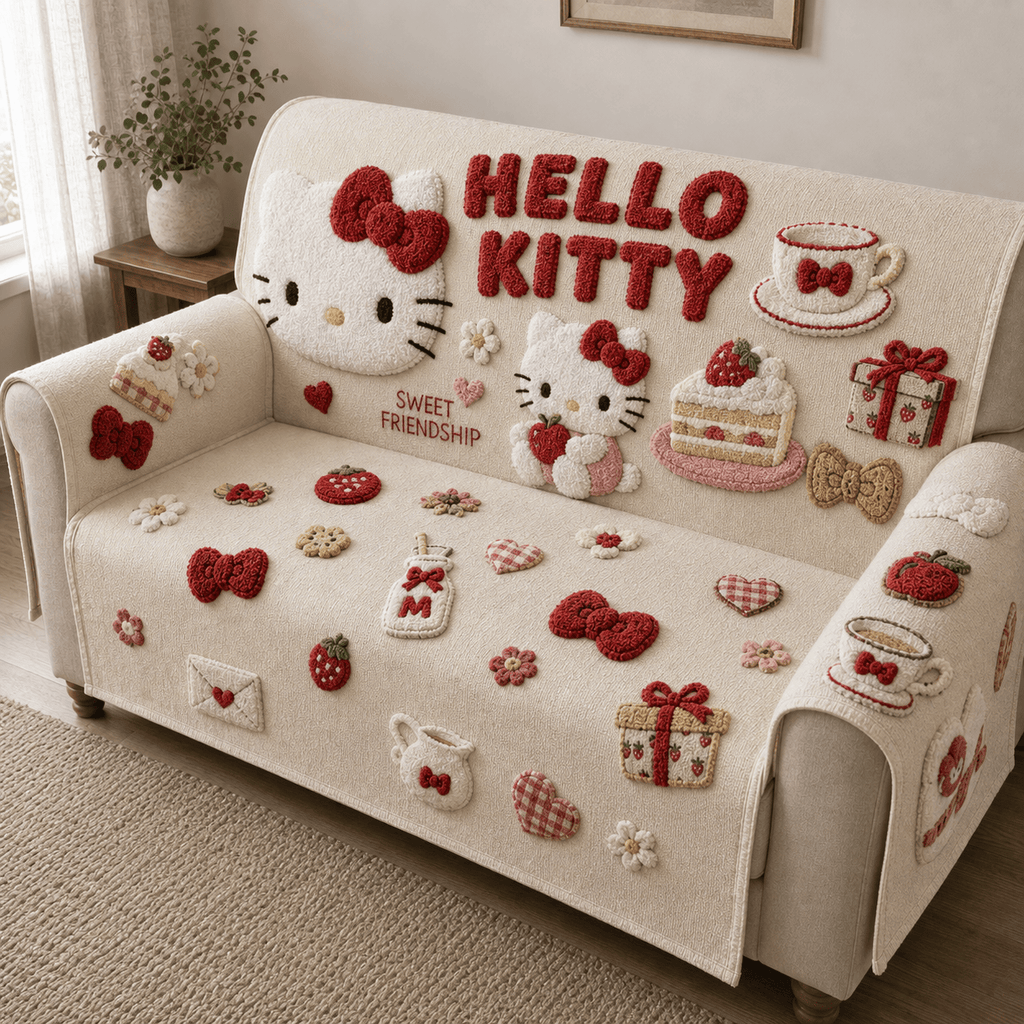 HLKT Tufted Sofa Cover & Pillow Set HTTT